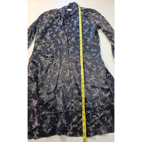 Natalia Tie Neck Dress equipment dress size XS classic floral midi EUC tiered _ - Picture 6 of 8